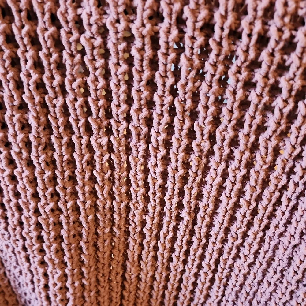 moon & madison Textured Knit Cardigan - Mauve With Pockets! - Picture 6 of 8